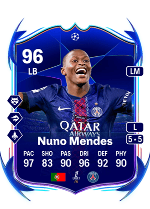 Nuno Mendes - 96 - UEFA Champions League Road to the Final