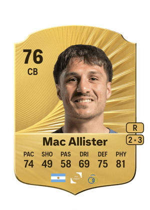 Mac Allister - 76 - Rare