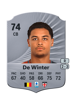 De Winter - 74 - Rare