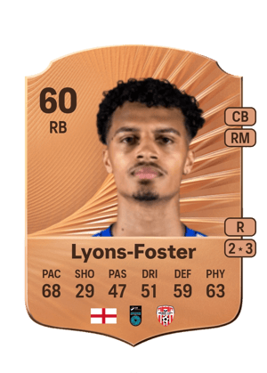 Lyons-Foster - 60 - Rare
