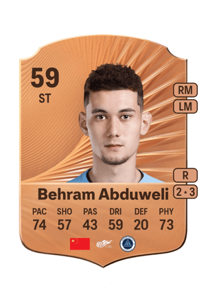 Behram Abduweli - 59 - Rare