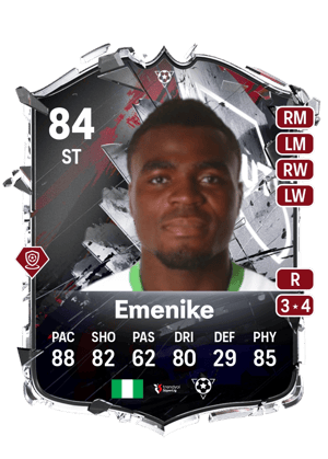 Emmanuel Emenike 84 ST Hall of FUT card in EA FC 27