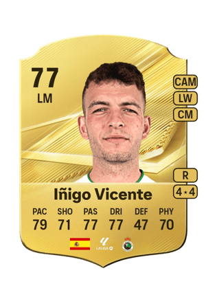Iñigo Vicente - 77 - Rare
