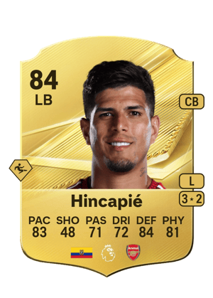 Carta de Piero Hincapié no FC 27