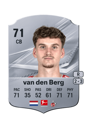 van den Berg - 71 - Rare