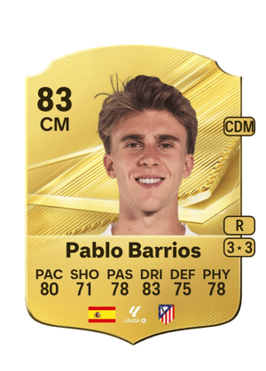 Pablo Barrios FC 27 Ultimate Team card