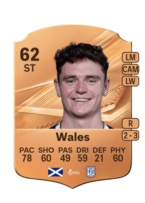 Bobby Wales FC 27 card