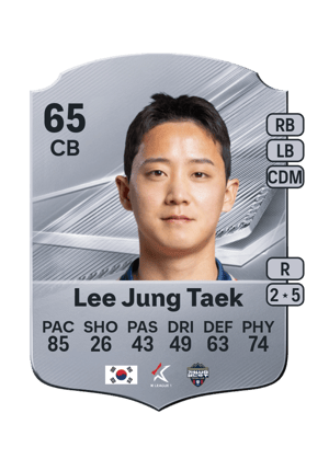 Carta de Lee Jung Taek no FC 27