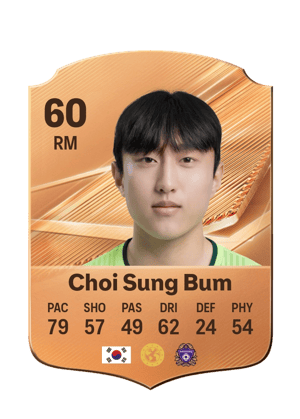 Choi Sung Bum - 60 - Rare