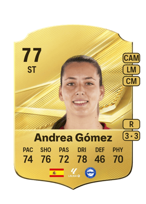 Andrea Gómez - 77 - Rare