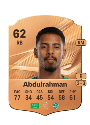 Abdulrahman - 62 - Rare