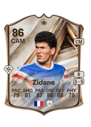 Zidane - 86 - Debut International Icon