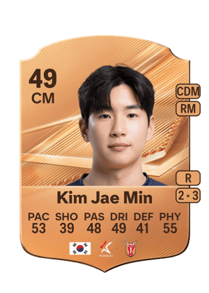 Kim Jae Min FC 27 card