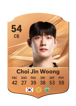 Choi Jin Woong - 54 - Rare