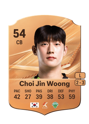 Choi Jin Woong - 54 - Rare