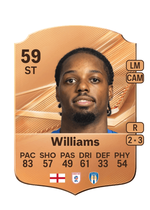 Carta de Jaden Williams no FC 27