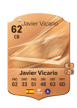 Javier Vicario - 62 - Rare