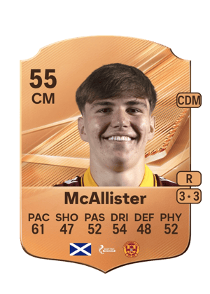 Zander McAllister FC 27 card