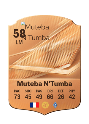 Muteba N'Tumba - 58 - Rare