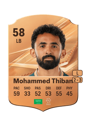 Mohammed Thiban - 58 - Rare