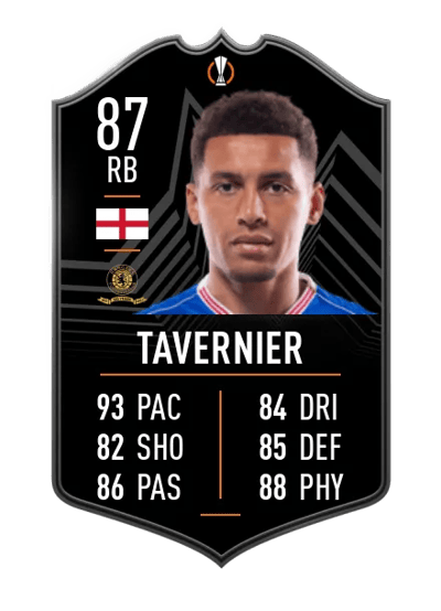 James Tavernier UEFA Europa League MOTM 87 OVR