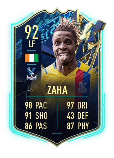 Wilfried Zaha Team of the Season 92 OVR