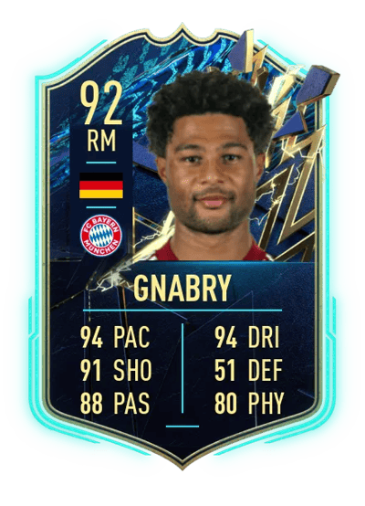 Serge Gnabry Team of the Season 92 OVR