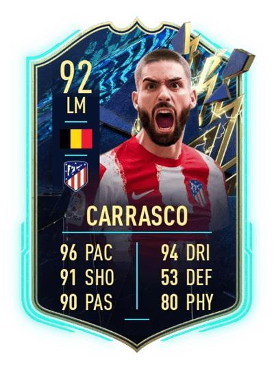 Yannick Carrasco Team of the Season 92 OVR