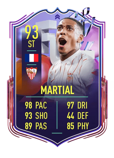 Anthony Martial Fantasy FUT Upgrade 93 OVR