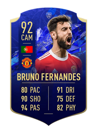 Bruno Fernandes TOTY HONOURABLE MENTIONS 92 OVR