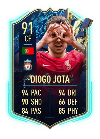 Diogo Jota Team of the Season 91 OVR