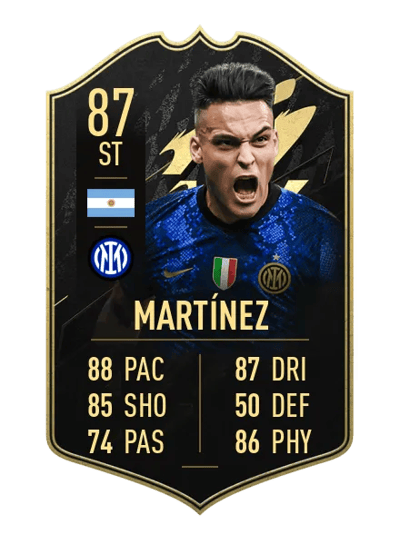 Lautaro Martínez Team of the Week 87 OVR