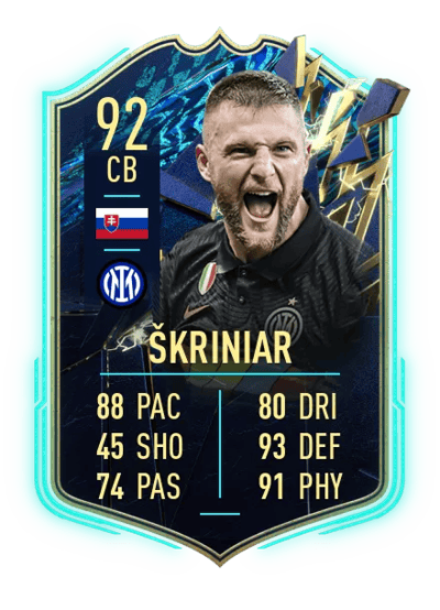 Milan Škriniar Team of the Season 92 OVR