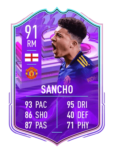 Jadon Sancho FUT Birthday 91 OVR
