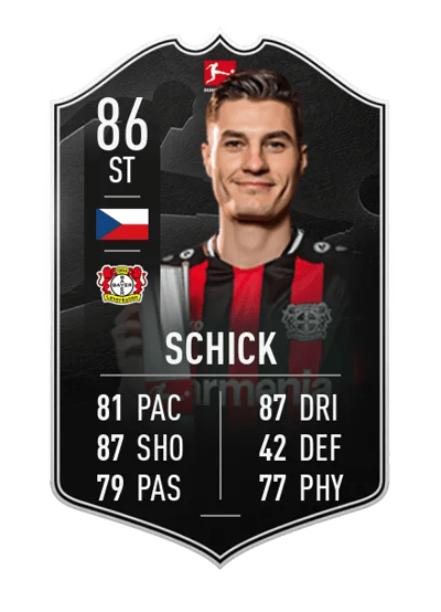 Patrik Schick POTM Bundesliga 86 OVR