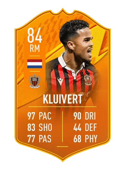Justin Kluivert Domestic Man of the Match 84 OVR