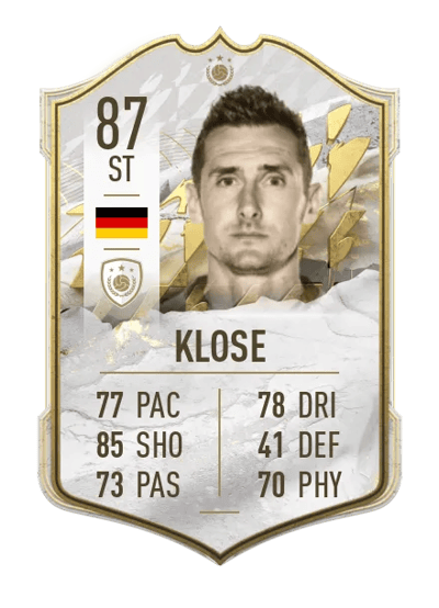 Miroslav Klose Icon 87 OVR