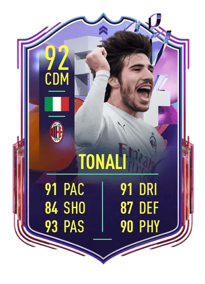 Sandro Tonali Fantasy FUT Upgrade 92 OVR