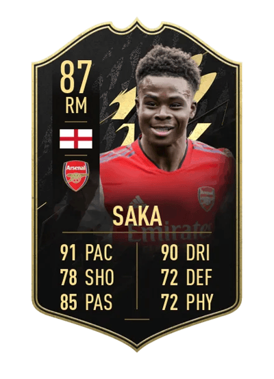 Bukayo Saka Team of the Week 87 OVR