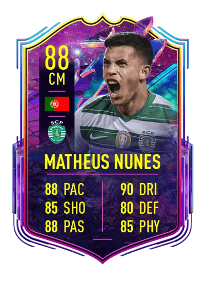 Matheus Nunes FUT Future Stars 88 OVR