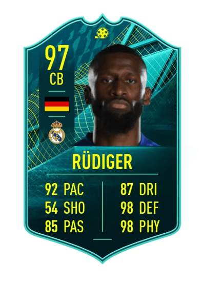 Antonio Rüdiger PLAYER MOMENTS 97 OVR