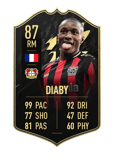 Moussa Diaby Team of the Week 87 OVR