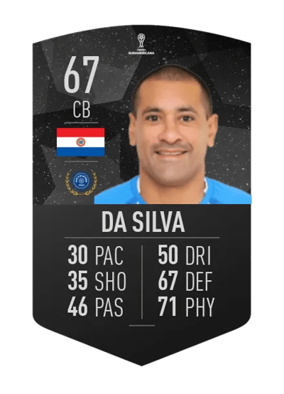Paulo Da Silva CONMEBOL SUDAMERICANA 67 OVR