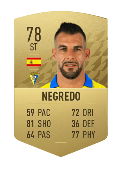 Negredo Common 78 OVR