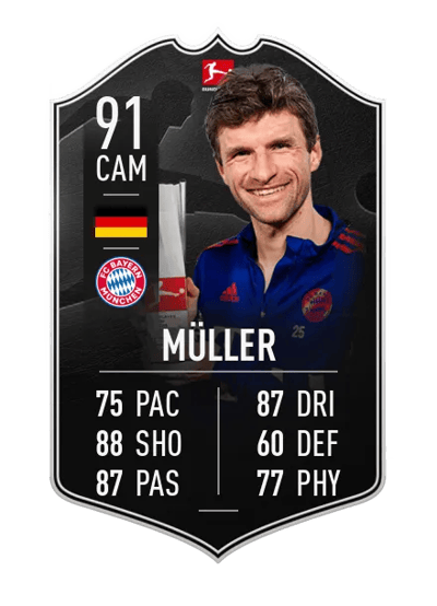 Thomas Müller POTM Bundesliga 91 OVR