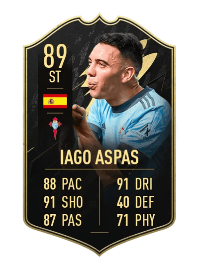 Iago Aspas Team of the Week 89 OVR