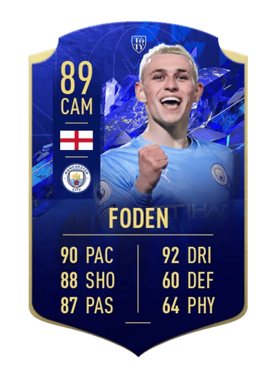 Phil Foden TOTY HONOURABLE MENTIONS 89 OVR