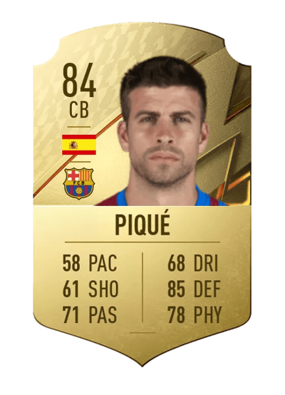 Piqué Rare 84 OVR