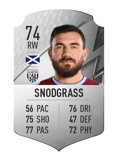 Robert Snodgrass Rare 74 OVR