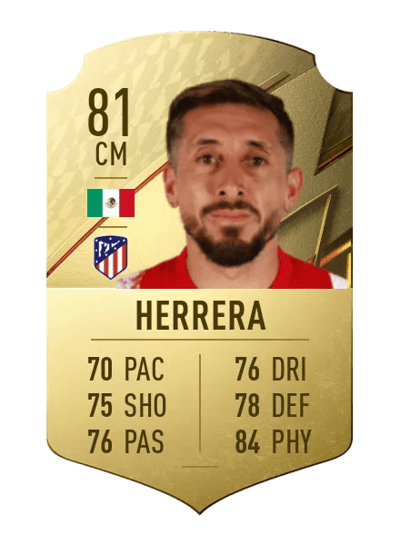 Héctor Herrera Rare 81 OVR